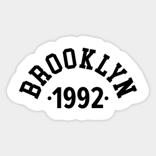 Brooklyn Chronicles: Celebrating Your Birth Year 1992 Sticker